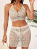 Women's Hollow Out Strappy Cover-Up Vacation Style Sexy Set