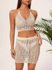 Women's Hollow Out Strappy Cover-Up Vacation Style Sexy Set